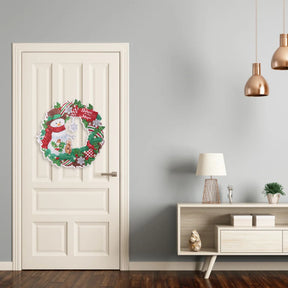 DIY Diamond Painting Wreath - Snowman