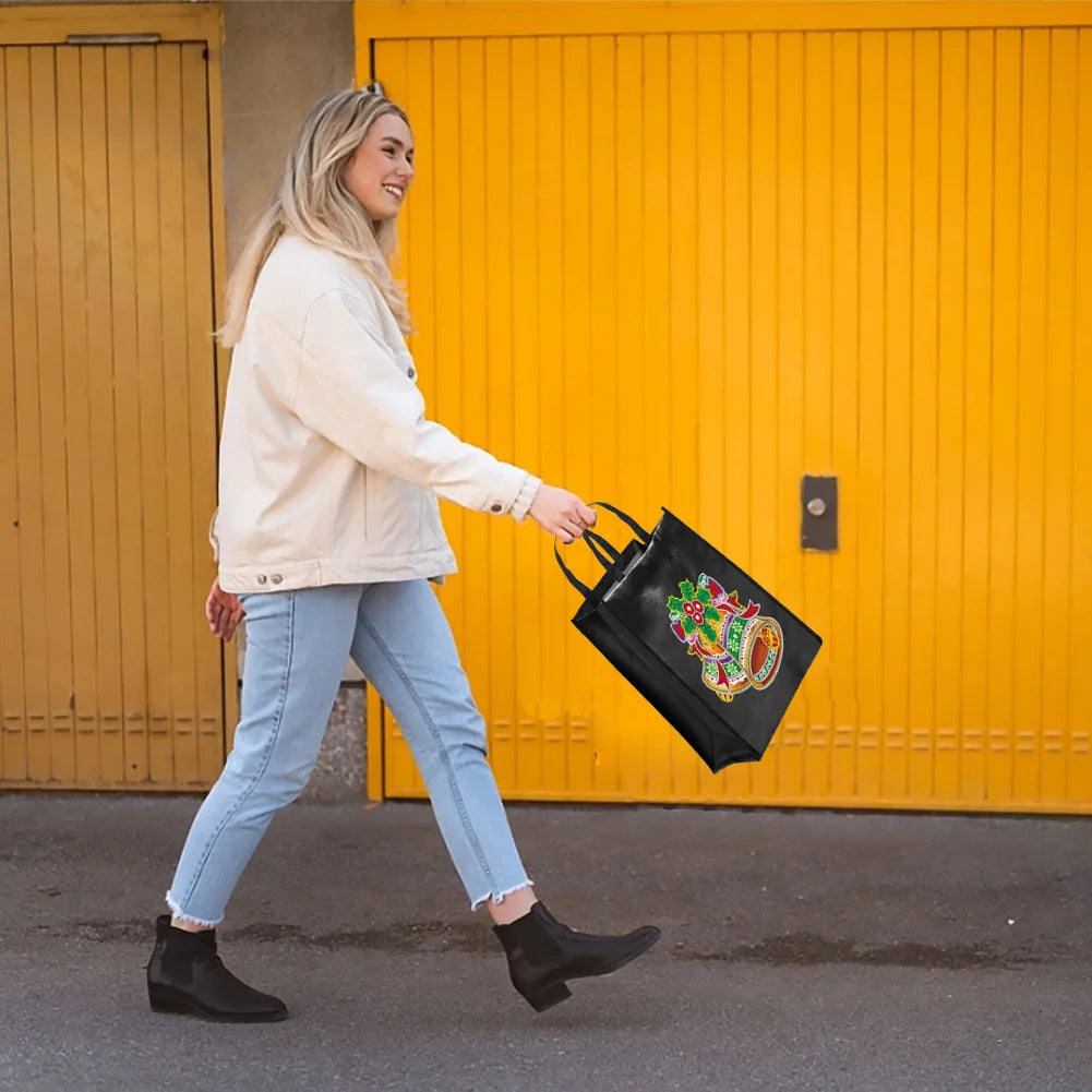 DIY Diamond Painting Eco-Friendly Bag - Christmas Bell