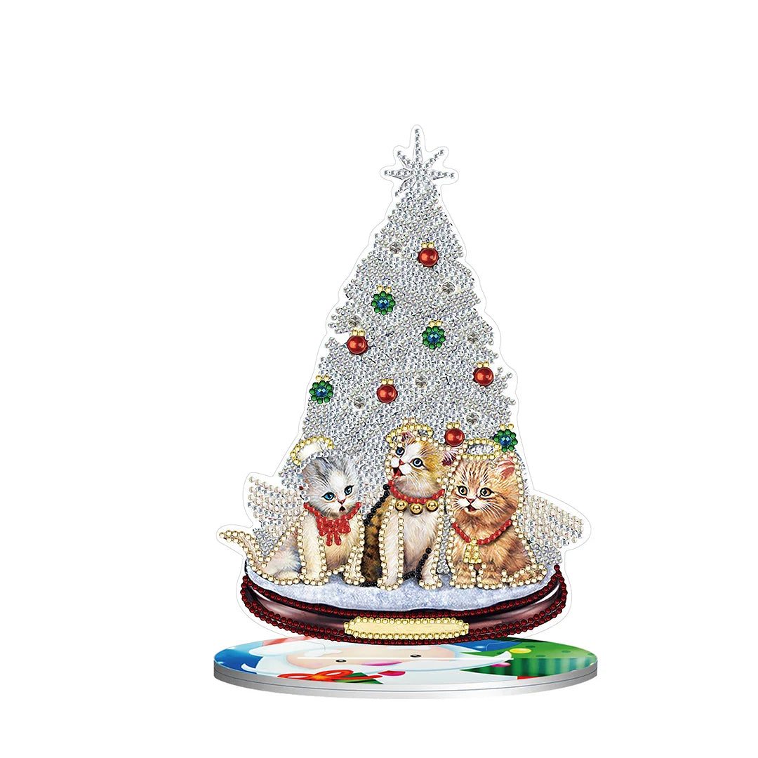 DIY Diamond Painting Decor Acrylic Desk Ornaments - Christmas Tree