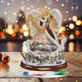 DIY Diamond Painting Decor Acrylic Desk Ornaments - Christmas Angel