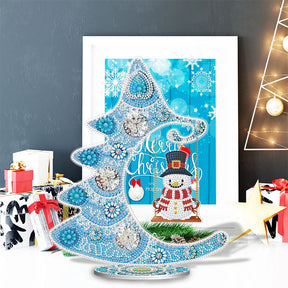 DIY Diamond Painting Desk Ornaments - Snowman