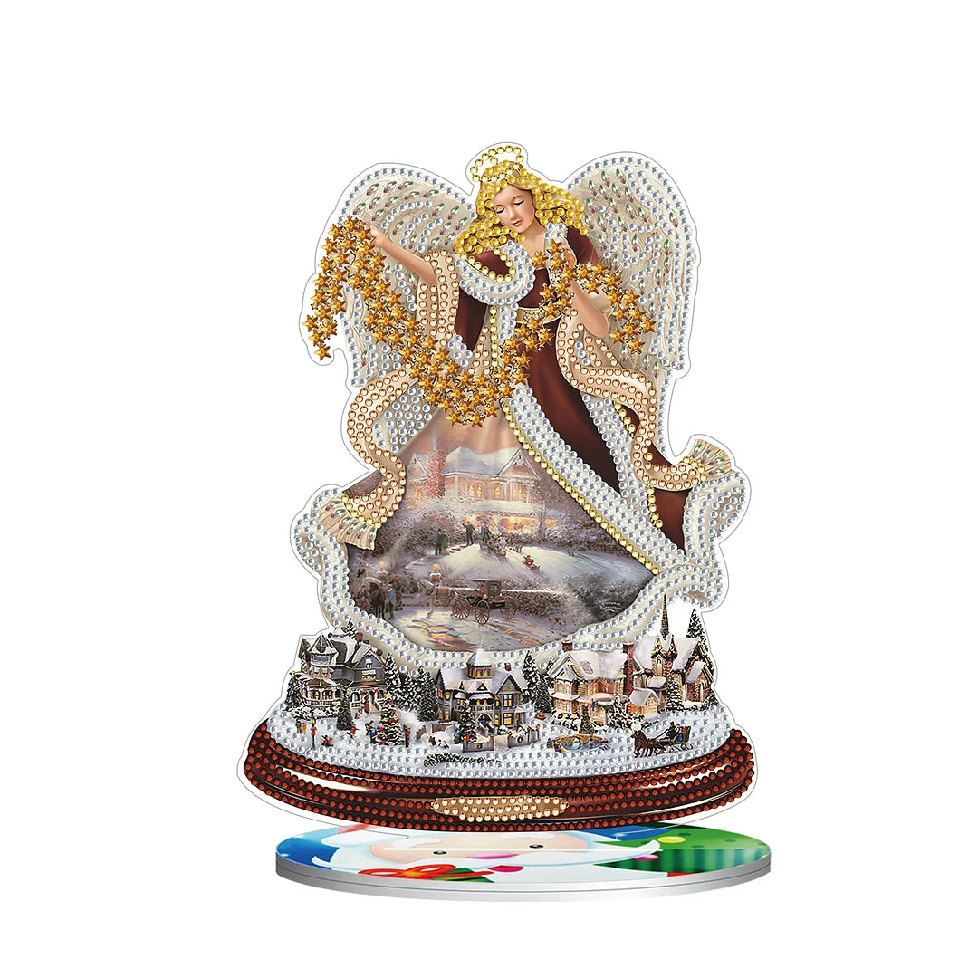 DIY Diamond Painting Decor Acrylic Desk Ornaments - Christmas Angel