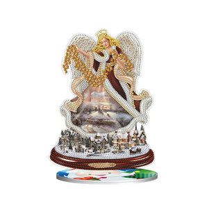 DIY Diamond Painting Decor Acrylic Desk Ornaments - Christmas Angel