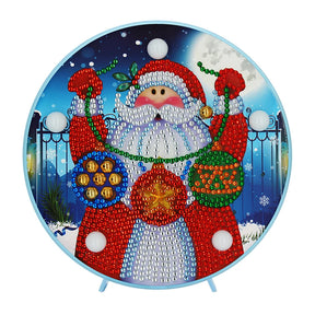 DIY Diamond Painting LED Night Lamp - Santa Claus