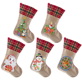 5pcs/set DIY Diamond Painting Xmas Gift Sock