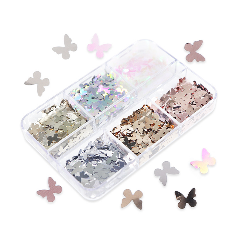 Metallic Butterfly Glitter Set