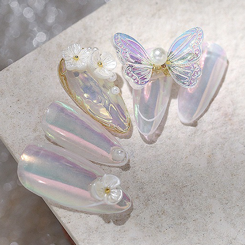 Fluttering Butterfly Resin Charm [ Iridescent Purple ]