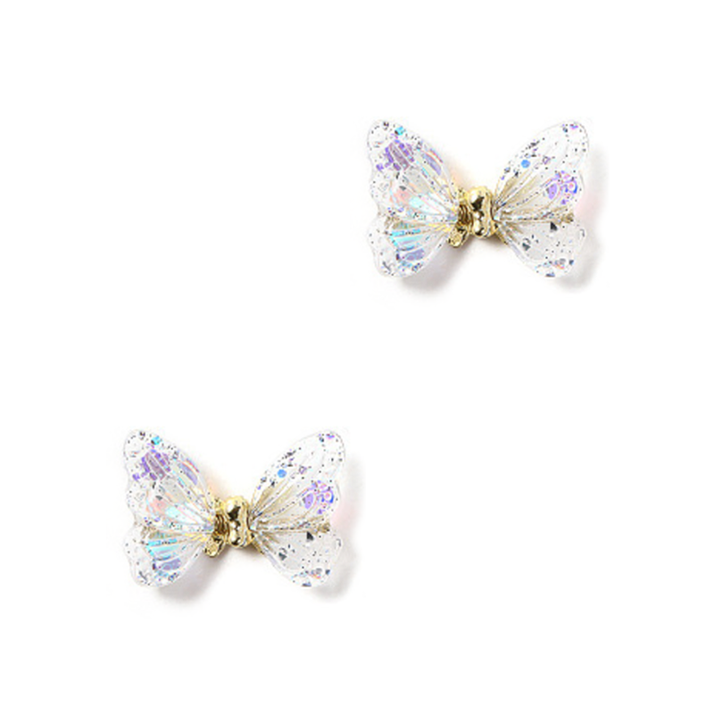 Fluttering Butterfly Resin Charm [ Glittery Clear ]