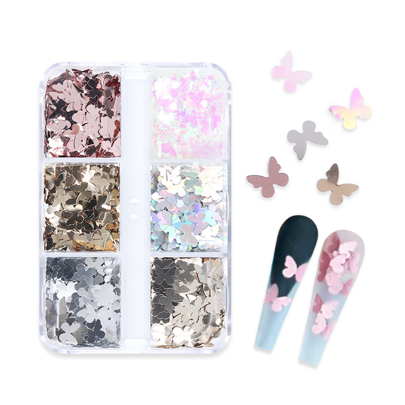 Metallic Butterfly Glitter Set