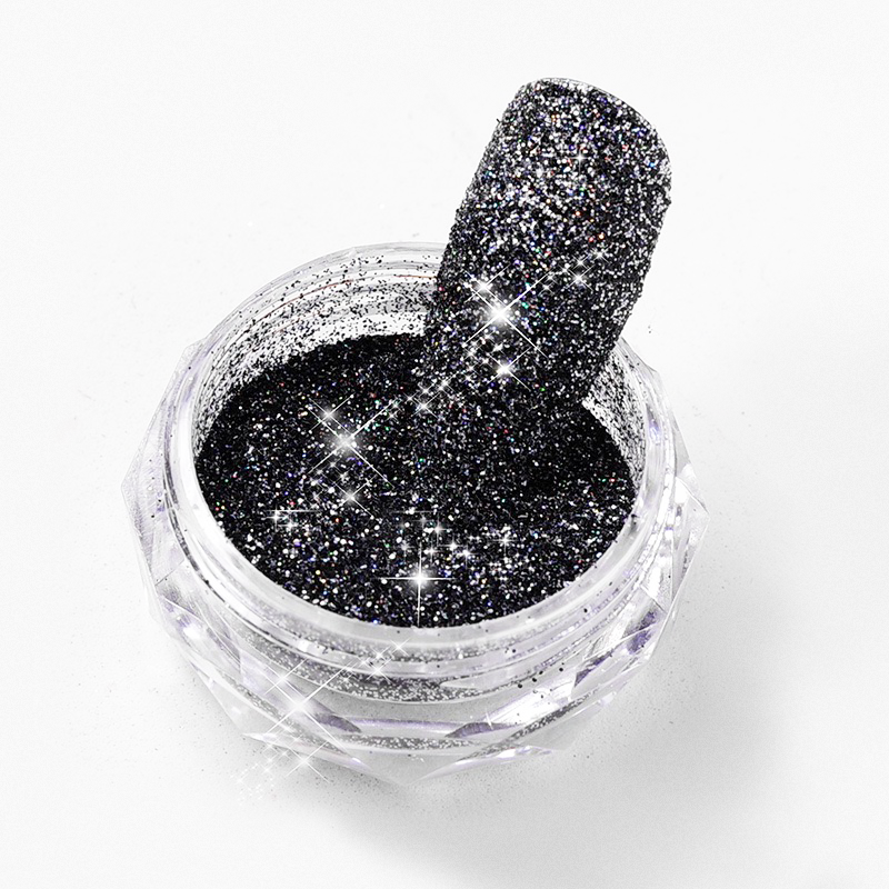 Metallic Glitter Dust [ Black ]