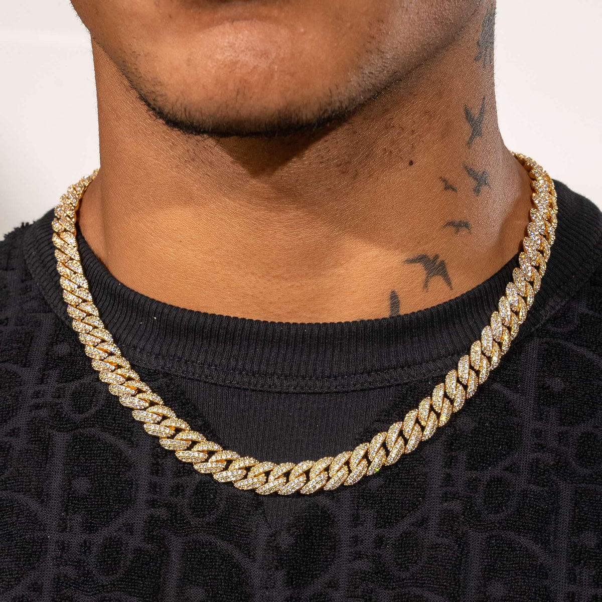 8mm Cuban Link Chain - Gold