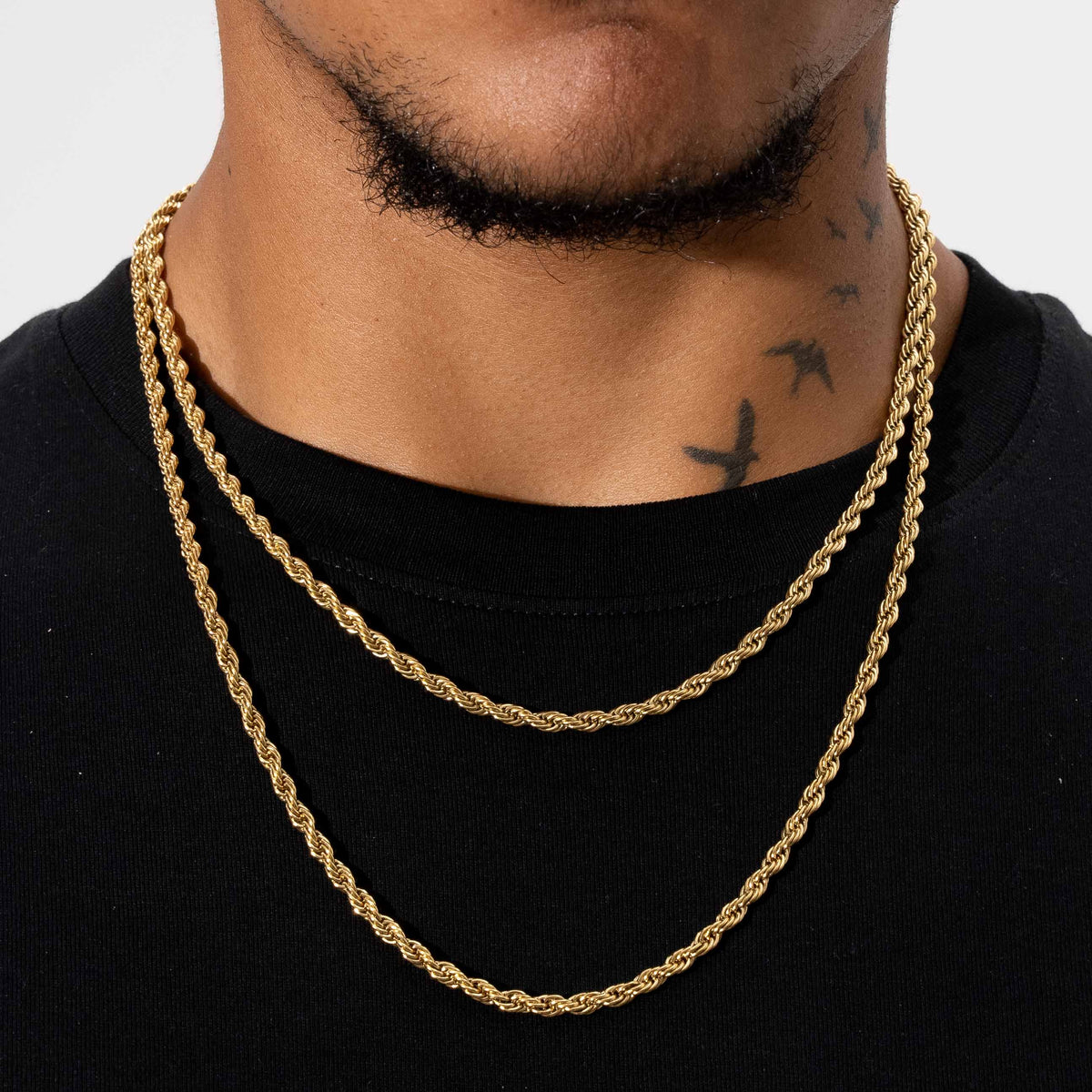 4mm Rope Chain - Gold