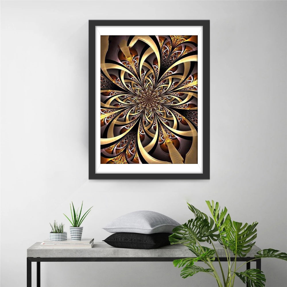 Mandala mit goldenen Mustern Diamond Painting