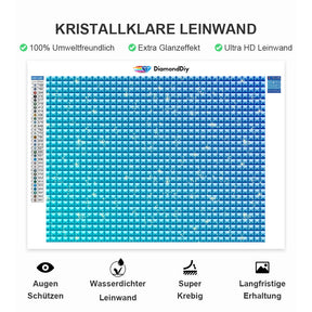 Glas-Apfel und Küste Diamond Painting