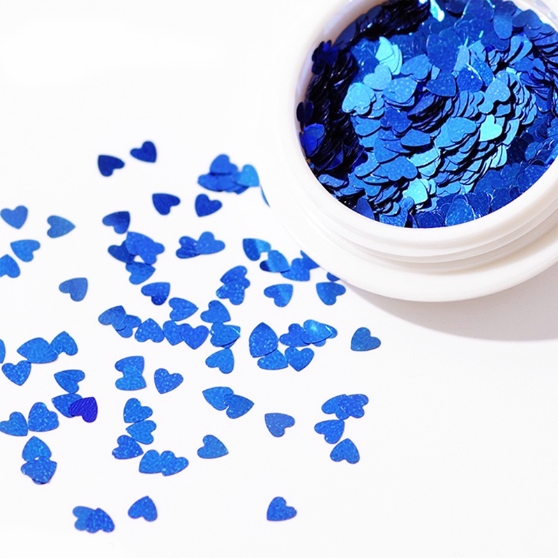 Lovely Heart Glitter [ Blue ]