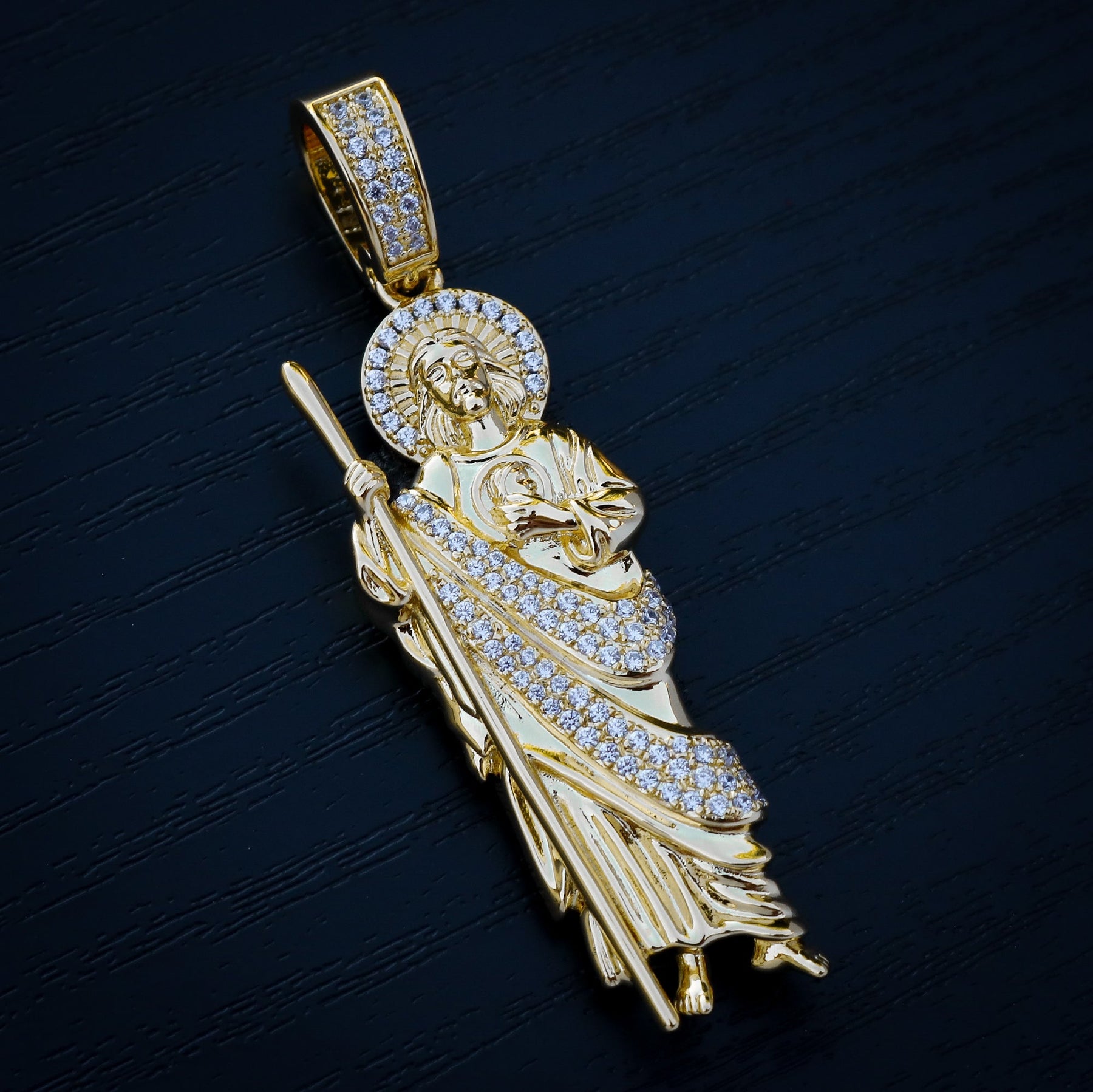 San Judas with Diamonds - Gold