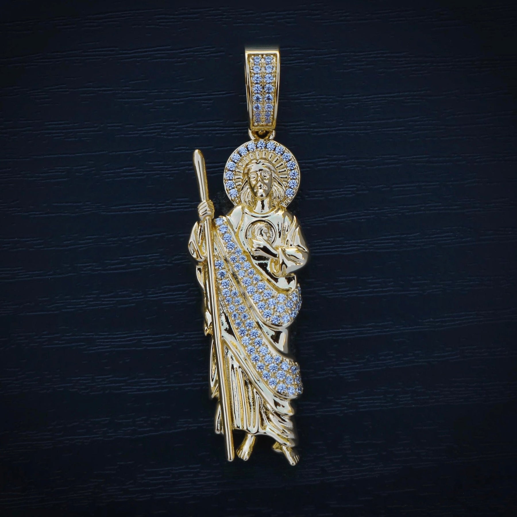 San Judas with Diamonds - Gold