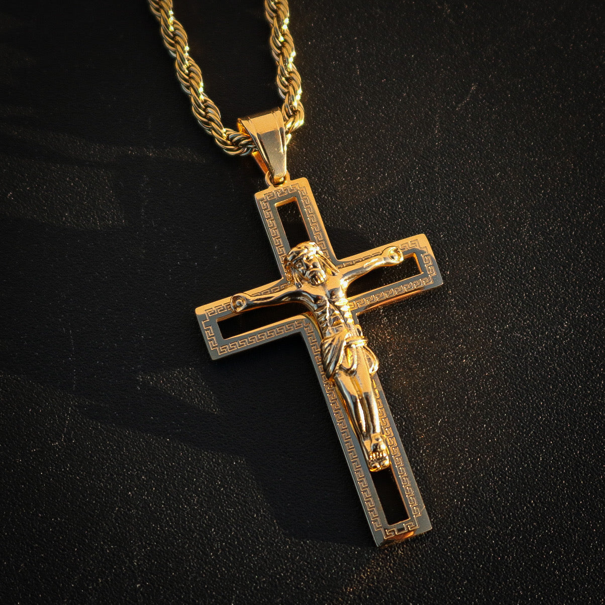 Crucifix Pendant - Gold